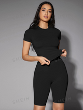 Solid Fitted Tee